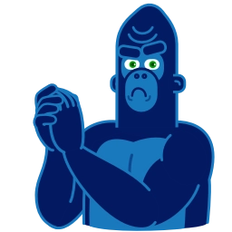 Телеграм стикер 👏 Harry Gorilla