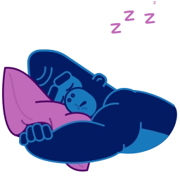 Телеграм стикер 😴 Harry Gorilla