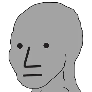 Video sticker 😑 Retarded Wojak