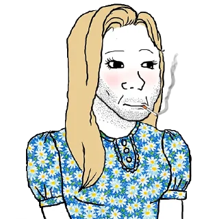 Video sticker 🚬 Retarded Wojak