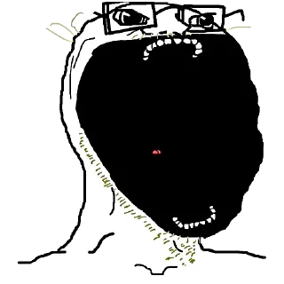 Video sticker 🥴 Retarded Wojak