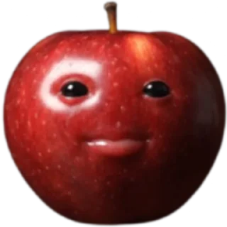 Sticker 🍎 @klopfklopfm  fruits → hunger → cannibalism ↺