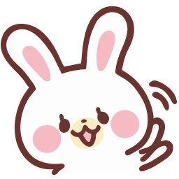 Sticker 👋 HD lovely bunny  ♡  @ririmoji
  by natsumi (line)