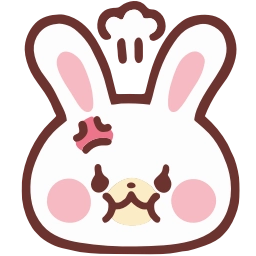 Sticker 😡 HD lovely bunny  ♡  @ririmoji
  by natsumi (line)