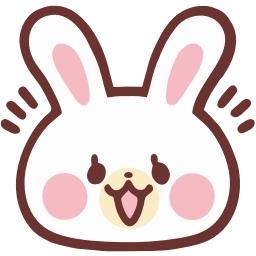 Sticker 😃 HD lovely bunny  ♡  @ririmoji
  by natsumi (line)