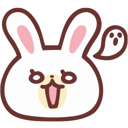 Sticker 😱 HD lovely bunny  ♡  @ririmoji
  by natsumi (line)