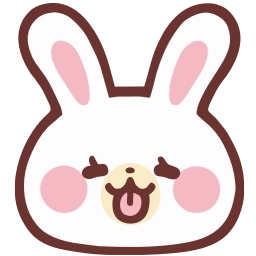 Sticker 😝 HD lovely bunny  ♡  @ririmoji
  by natsumi (line)