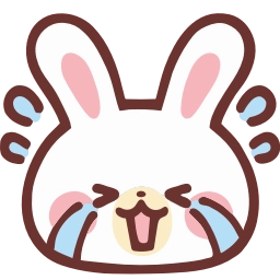 Sticker 😭 HD lovely bunny  ♡  @ririmoji
  by natsumi (line)