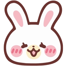 Sticker ☺️ HD lovely bunny  ♡  @ririmoji
  by natsumi (line)