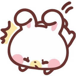 Sticker 🫨 HD lovely bunny  ♡  @ririmoji
  by natsumi (line)