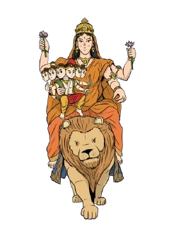 Telegram sticker 🕉️ NavDurga (नवदुर्गा) • @HinduStickers_HinduStuff