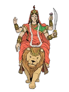 Telegram sticker 🕉️ NavDurga (नवदुर्गा) • @HinduStickers_HinduStuff