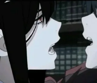 Telegram stiker 🖤 . ָ࣪  ۰𔘓 ָ࣪  @Anime_Land_Music