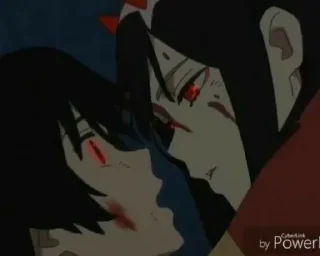 Telegram stiker 🖤 . ָ࣪  ۰𔘓 ָ࣪  @Anime_Land_Music