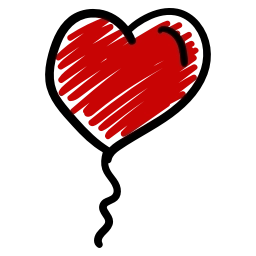 Sticker ❤️ Love doodle red HD @emoji_gray
