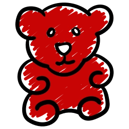 Sticker 🤩 Love doodle red HD @emoji_gray
