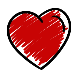 Sticker ❤️ Love doodle red HD @emoji_gray