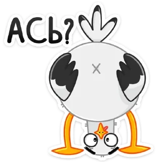 Telegram sticker 🙃 Чайка Сэм (@TgSticker)