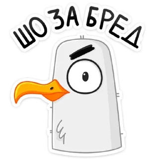 Telegram sticker 🤨 Чайка Сэм (@TgSticker)