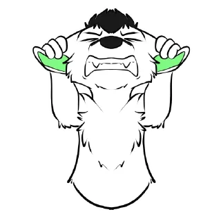 Telegram sticker 🤬 Reverb Husky