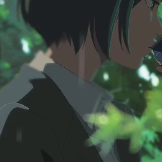 Video sticker 🍀 The Garden of Words // @Anime_Sticker_noob