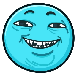 Sticker 😁 Фуксиана Face @emoji_gray