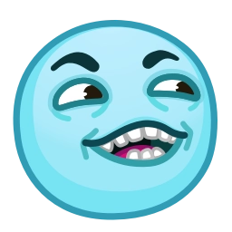 Sticker 😁 Фуксиана Face @emoji_gray