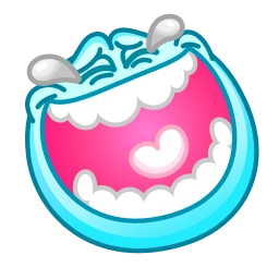 Sticker 😂 Фуксиана Face @emoji_gray