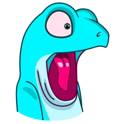 Sticker 😱 Фуксиана Face @emoji_gray