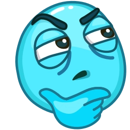 Sticker 🤔 Фуксиана Face @emoji_gray