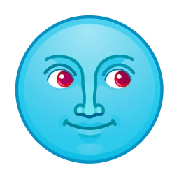 Sticker 🌚 Фуксиана Face @emoji_gray