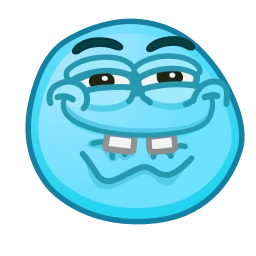 Sticker 😁 Фуксиана Face @emoji_gray