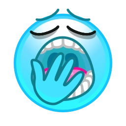 Sticker 🥱 Фуксиана Face @emoji_gray