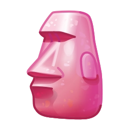 Sticker 🗿 Фуксиана Face @emoji_gray