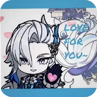 Telegram sticker 💙 my love for you❤