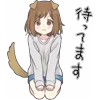 Sticker ⏳ dog girl @TgEmojiBot