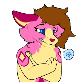 Telegram sticker ❄️ Malvryn the Husky Fennec