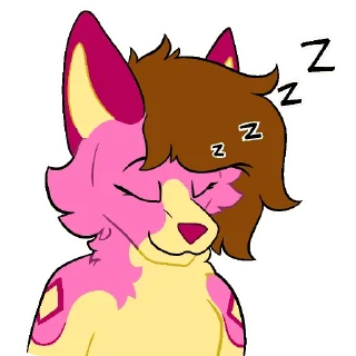 Telegram stiker 💤 Malvryn the Husky Fennec