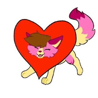 Telegram sticker 🥰 Malvryn Husky Fen @DragonLova