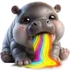 Sticker 🤮 Бегемотик 5 @Nyasticks