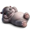 Sticker 🫠 Бегемотик 5 @Nyasticks