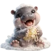 Video sticker 🛁 Бегемотик...