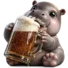 Sticker 🍺 Бегемотик 5 @Nyasticks