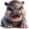 Sticker 🤬 Бегемотик 5 @Nyasticks