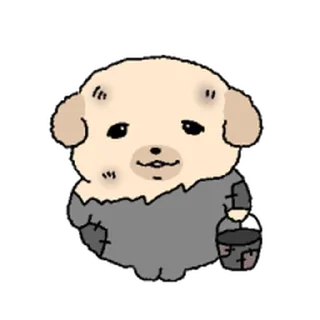 Telegram stiker ⭐ 눌어붙은 누덩이 2 @moe_sticker_bot