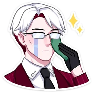 Телеграм стикер 😭 Виктор @StickersPackRobot