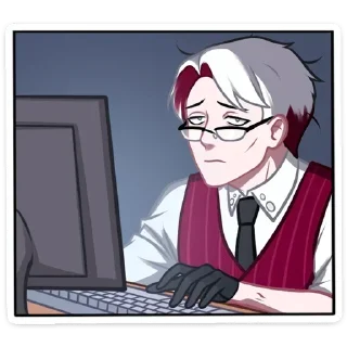 Телеграм стикер 🤓 Виктор @StickersPackRobot