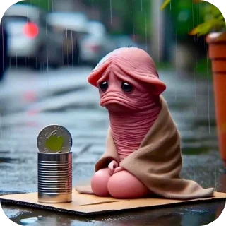 Telegram sticker 🫥 بتر سیکیم دوروپ