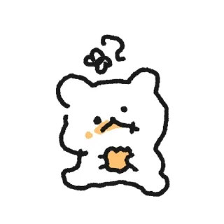 Sticker 💬 대충생긴 곰식이 2 By @KakaoEmoticon