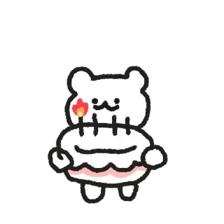 Telegram stiker 💬 대충생긴 곰식이 2 By @KakaoEmoticon